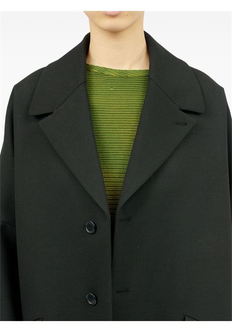 Black single-breasted coat MM6 Maison Margiela - women MM6 MAISON MARGIELA | S52AA0178M35154900